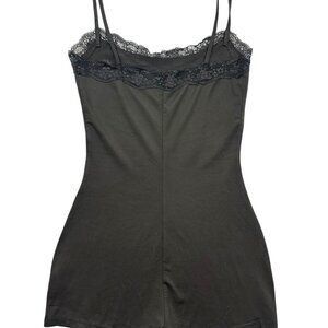 Black Spaghetti Strapped Romper